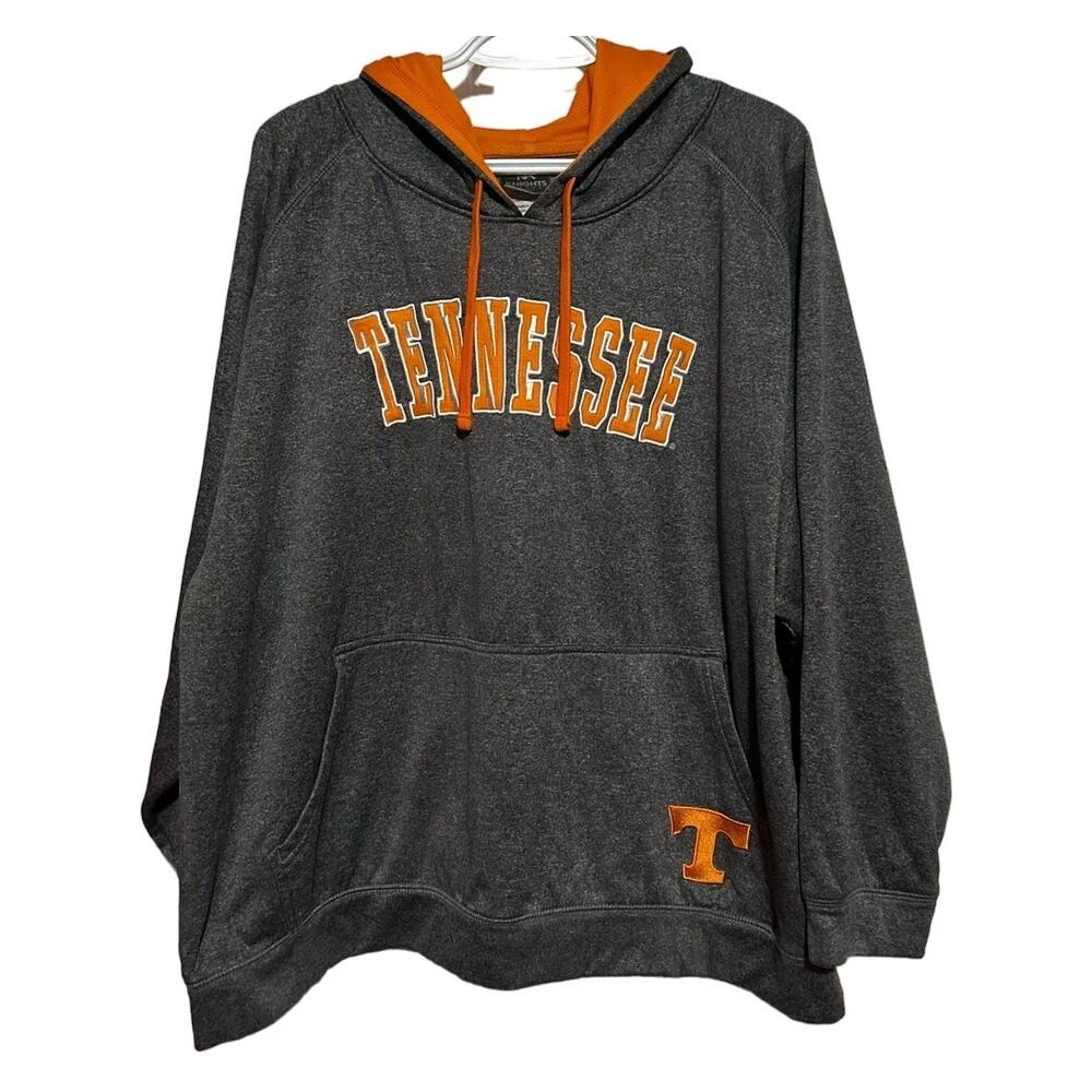 KA Knights‎ Apparel Gray Orange Tennessee Stitched Hoodie Size 2XL